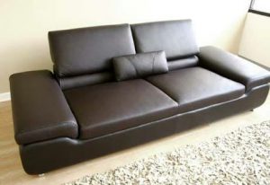 Black Leather Sofa